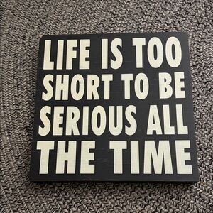 Black and White Motivational Wall Sign